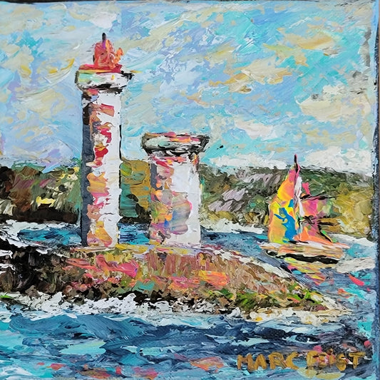 IROISE | 20 x 20 cm | Acrylique aux couteaux