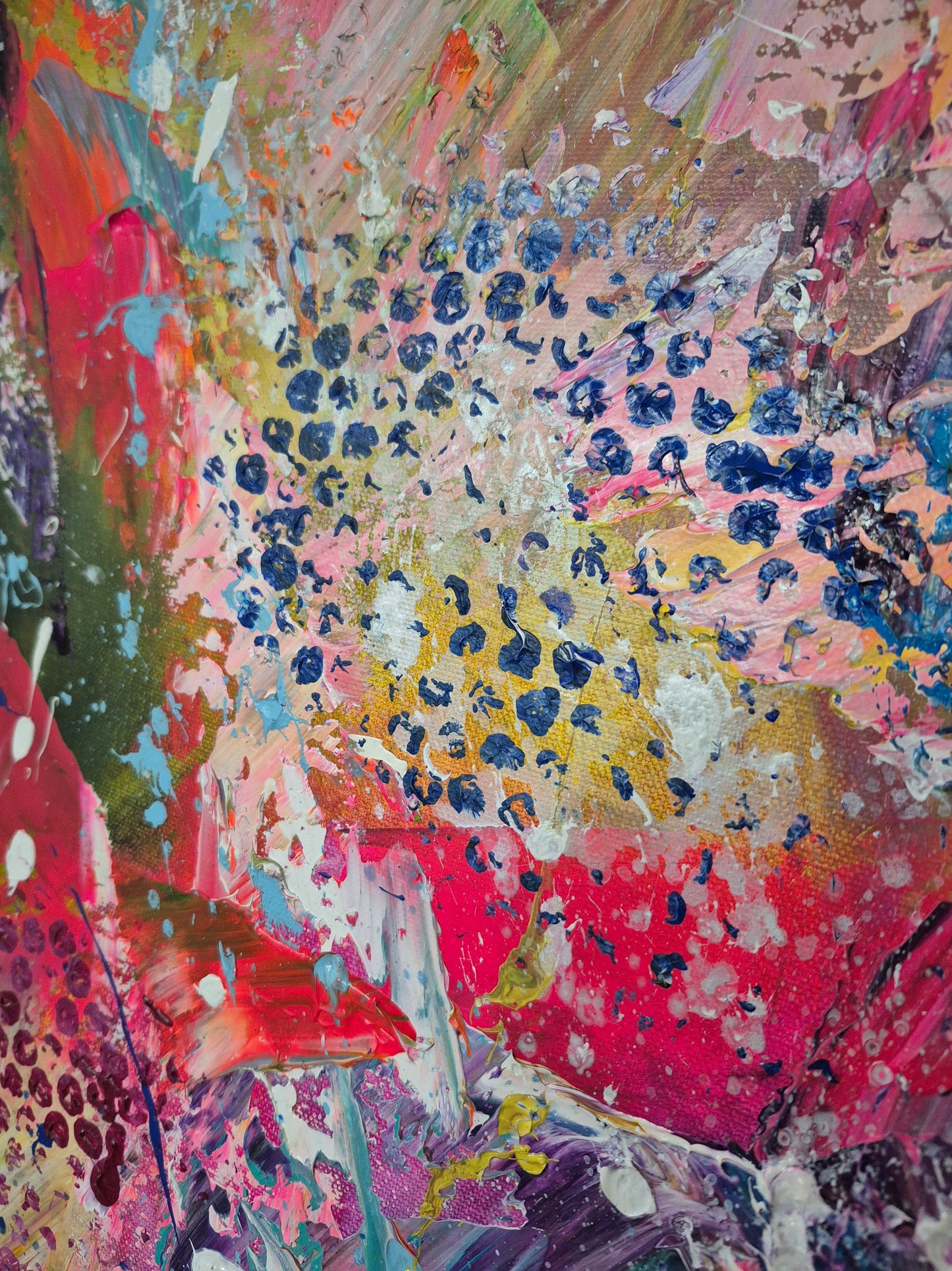 HORIZON | 100x100 cm 3D | Acrylique aux couteaux, abstraction, énergie, émotion, haut de gamme, matière