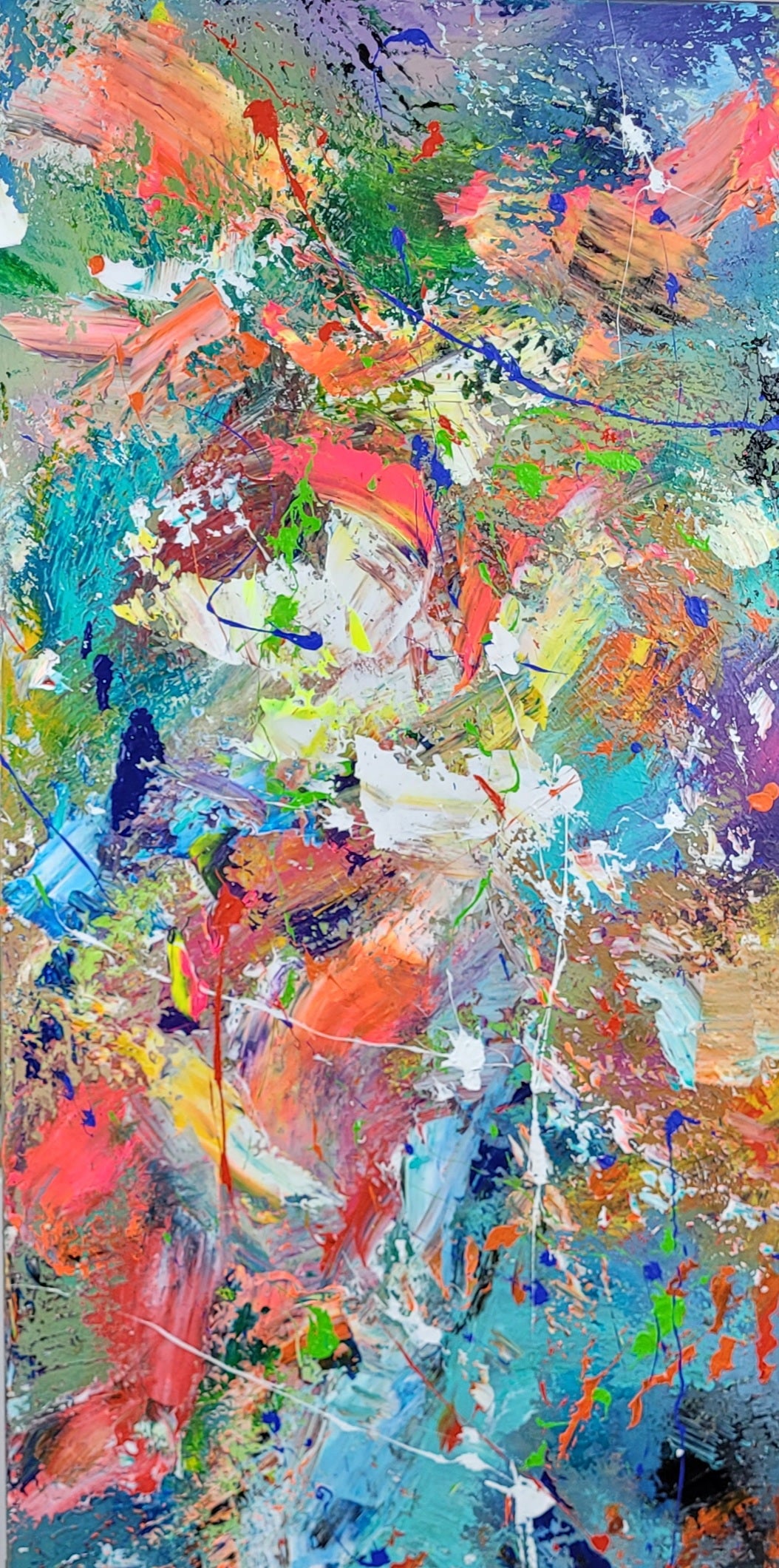 Privilege | 100 x 50cm | Acrylic with knives and modeling paste