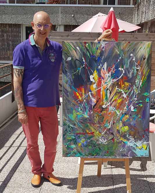 A propos de MARC FEIST, artiste peintre abstrait et sensoriel,