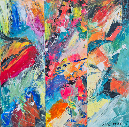 HARMONIE | 50 x 50 cm | Acrylique aux couteaux