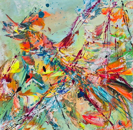 LA VIE | 50 x 50 cm | Acrylique aux couteaux