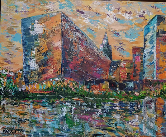 Liverpool | 60 x 73 cm | acrylique aux couteaux