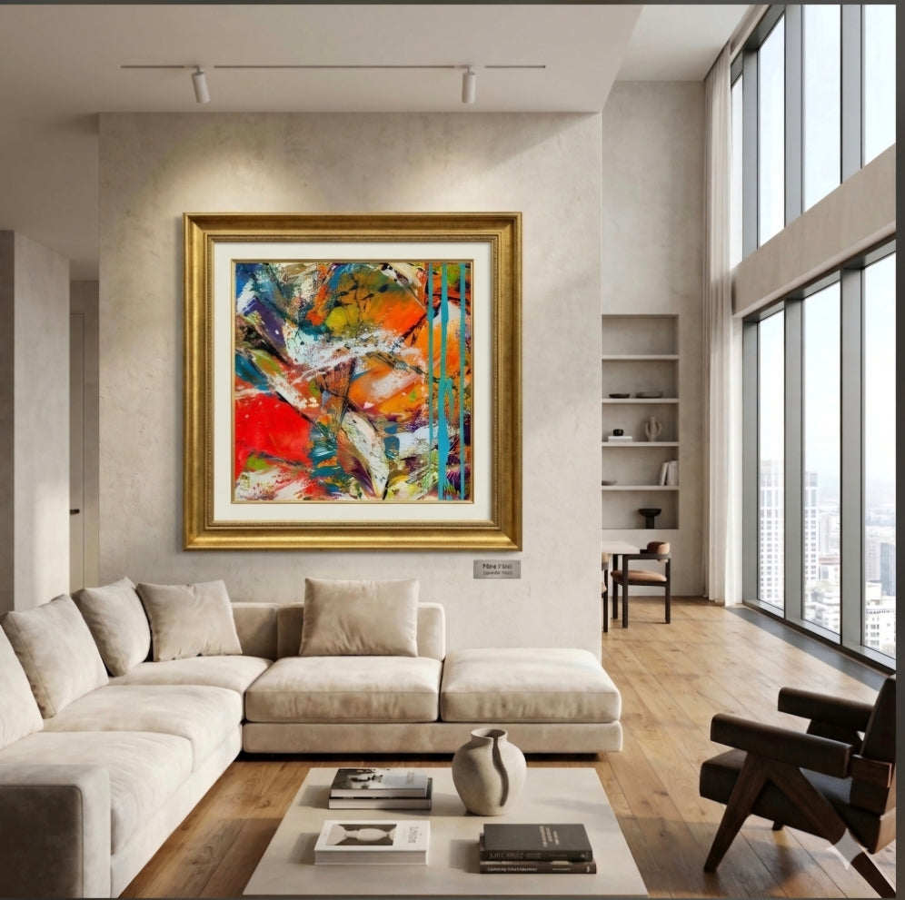 Impatience | 60 x 60 cm | Acrylique aux couteaux